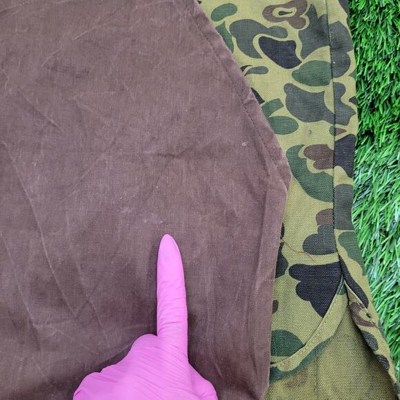 Vintage 90s Black-Sheep Duck Camo Vest Medium 22x25 Hunting - Picture 5 of 13